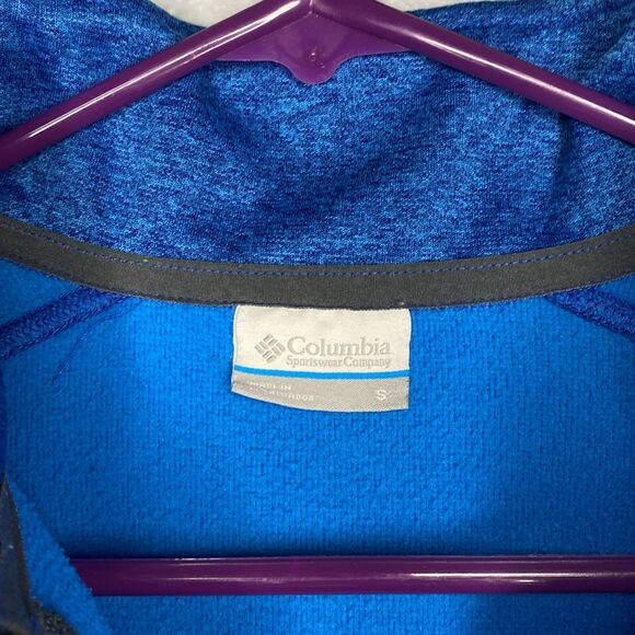 Columbia Gray and Blue 1/4 Zip Pullover Size Small - Picture 3 of 8